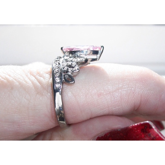 STAINLESS STEEL AAA CZ Princess Crown Tiara Ring - Picture 4 of 8
